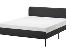 SLATTUM voodiraam + mäluvahust madrats 160 × 200cm