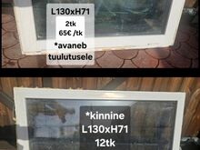 Kasutatud PVC aknad/ uksed