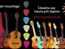 Uued kvaliteetsed ukuleled, kitarrid, digiklaverid