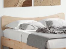 vidaXL voodipeats, 160 cm, männipuit