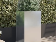 vidaXL taimekastid hõbedane 42x38x75 cm roostevaba teras