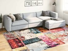 vidaXL lapivaip, pestav, 190 x 300, mitmevärviline, libisemisvastane