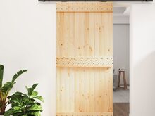 vidaXL liuguks tarvikutega, 100 x 210 cm, männipuit