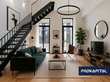 Unikaalne loft-stiilis korter rõdu ja terrassiga!