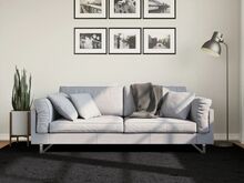 vidaXL kõrge narmaga Shaggy vaip, must, 160x230cm