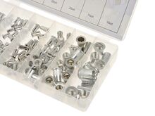 Neetmutrite kolmplekt alumiinium 150-osa