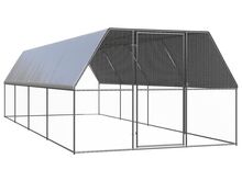 vidaXL õue kanapuur, 3 x 8 x 2 m, tsingitud teras