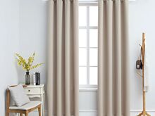 vidaXL pimendavad kardinad metallrõngastega 2 tk, beež, 140 x 245 cm