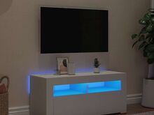 vidaXL telerialus LED-tuledega, valge, 90 x 35 x 40 cm