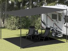 vidaXL telgimatt 400 x 400 cm, must, HDPE