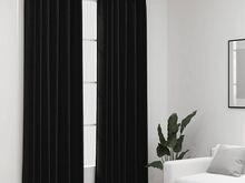 vidaXL pimendavad kardinad konksudega, 2 tk antratsiit 140 x 245 cm