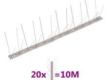 vidaXL 4-realised roostevabast terasest linnupiigid, 20 tk, 10 m