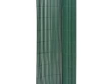 vidaXL kahepoolne piirdeaed 110 x 300 cm, roheline