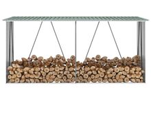vidaXL puukuur tsingitud terasest, 330 x 84 x 152 cm, roheline