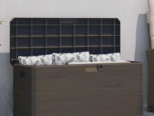 vidaXL aia hoiukast 280 l, pruun