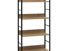 vidaXL 4-korruseline raamaturiiul tamm 60x27,6x124,5cm, tehispuit