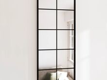 vidaXL seinapeeglid 2 tk, must, 100 x 40 cm, metall