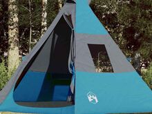 vidaXL matkatelk 7 inimesele, tipi, sinine, veekindel