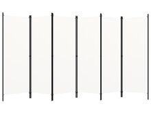 vidaXL 6 paneeliga ruumijagaja, valge, 300 x 180 cm