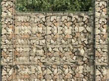 vidaXL gabioonkorvid 3 tk, tsingitud teras 25 x 25 x 197 cm