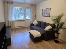 Läbi maja planeering, rõdu, renoveeritud