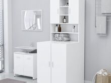 vidaXL pesumasinakapp, valge, 71 x 71,5 x 91,5 cm