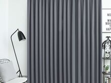 vidaXL pimendav kardin konksudega, hall, 290 x 245 cm