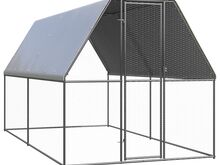 vidaXL õue kanapuur, 2 x 4 x 2 m, tsingitud teras