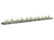 vidaXL gabioon-taimelava, tsingitud teras, 450 x 30 x 10 cm