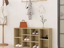 vidaXL jalatsipink, Sonoma tamm, 103 x 30 x 55 cm, tehispuit