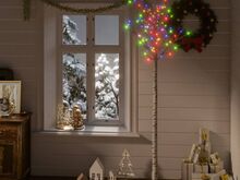 vidaXL jõulupuu 200 LEDi 2,2 m, värviline paju, tuppa/õue