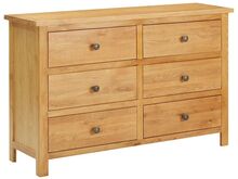 vidaXL kummut 105 x 33,5 x 73 cm, tammepuit