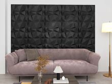 vidaXL 3D seinapaneelid, 48 tk, 50x50 cm, teemantmust, 12 m²