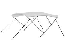 vidaXL 3 kaarega kaatri varikatus, valge 183 x 140 x 137 cm