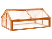 vidaXL kasvuhoone, pruun, 114x80x50 cm, nulupuit