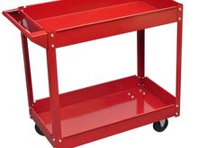 140154 vidaXL Workshop Tool Trolley 100 kg Red