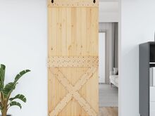 vidaXL uks, NARVIK, 90x210 cm, männipuit