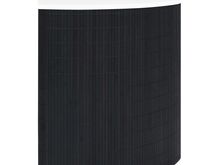 vidaXL bambusest nurga pesukorv, must 60 l