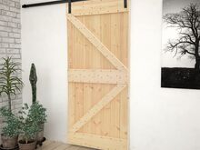 vidaXL liuguks tarvikutega 90 x 210 cm, männipuit