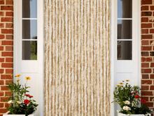 vidaXL putukakardin beež 90 x 200 cm šenill