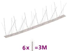 vidaXL 5-realine roostevabast terasest linnupiigid, 6 tk, 3 m