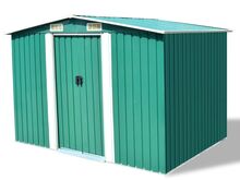 vidaXL aiakuur metallist 257 x 205 x 178 cm roheline