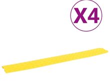 vidaXL kaablikaitse kaldteed 4 tk, 98,5 cm, kollane
