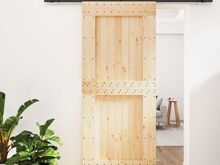 vidaXL liuguks tarvikutega, 90 x 210 cm, männipuit