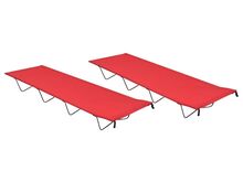 vidaXL matkavoodid, 2 tk, 180x60x19 cm, oxford-kangas ja teras, punane