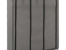 vidaXL sektsioonide ja torudega kapp, hall, 150 x 45 x 175 cm, kangast