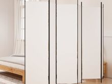 vidaXL 6 paneeliga sirm, valge, 300x200 cm, kangas