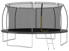 vidaXL batuudikomplekt, ümmargune, 460 x 80 cm, 150 kg