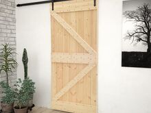 vidaXL uks 80 x 210 cm, männipuit