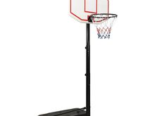 vidaXL korvpallilaud jalaga, valge, 258–363 cm, polüetüleen